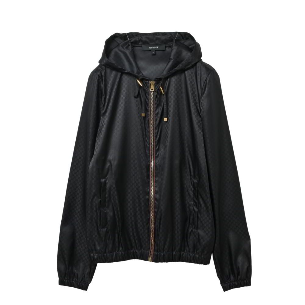 【GUCCI】ノット柄（結び目柄）ジップアップ　ブルゾン GUCCI(グッチ) MAXI CLAMP PATTERN COTTON JACKET総柄ジャケット