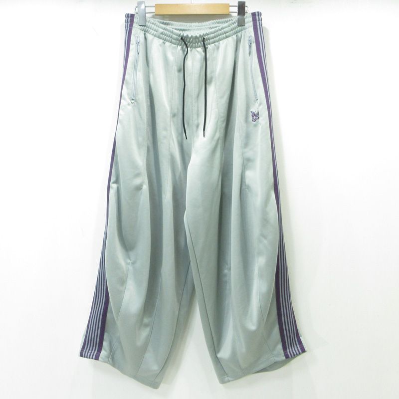 三重本店 Needles | ニードルス H.D. TRACK PANT ヒザデルトラックパンツ パピヨン刺繍ワイドイージーパンツ QV311 グレー サイズ S 107