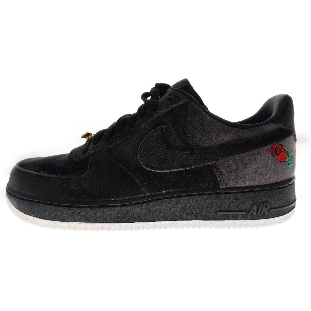 NIKE (ナイキ) AIR FORCE 1 LOW ROSE VELVET AH8462-003 エアフォース 1 ローズベルベット ローカットスニーカー ブラック US10.5/28.5cm