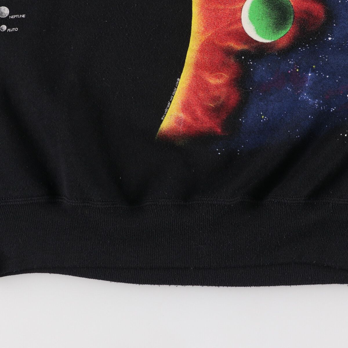 古着 80年代 ジャージーズ Jerzees 宇宙柄 惑星柄 プリントスウェット 