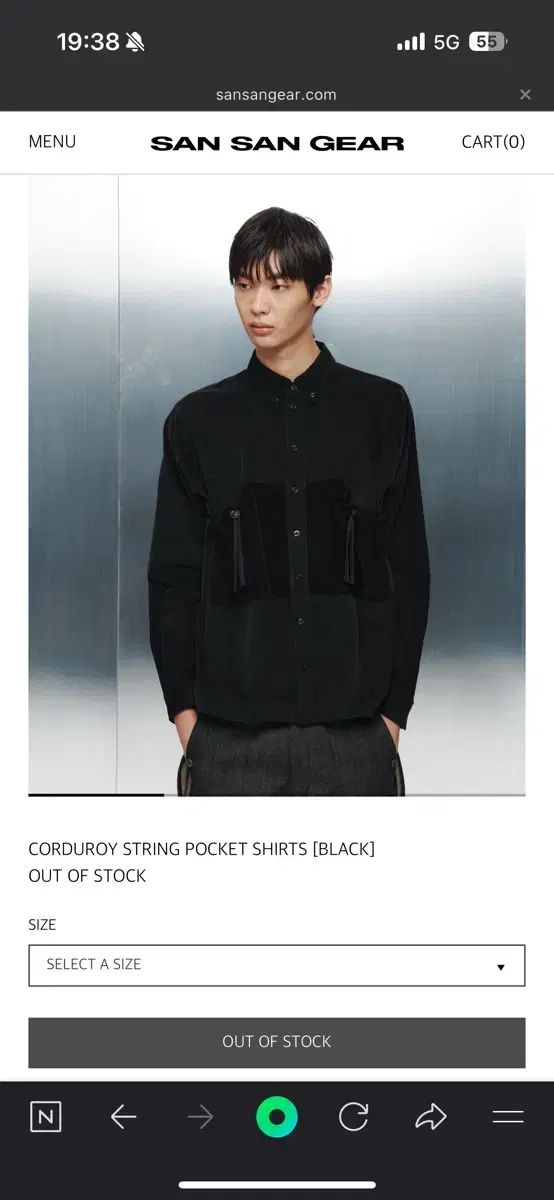 SAN SAN GEAR(サンサンギアー) CORDUROY STRING POCKET SHIRTS 2