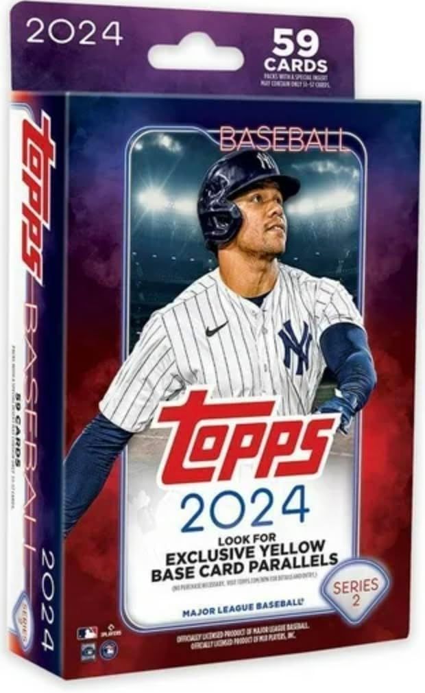 Topps 2025 野球 トレーディングカード 59枚 シリーズ2ハンガーパック ネイビー|レッド|ホワイト