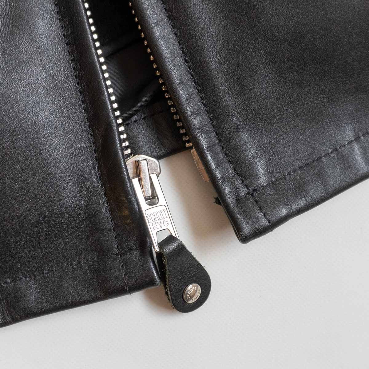 美品】SCHOTT【643/シングルライダースジャケット】42 ボア