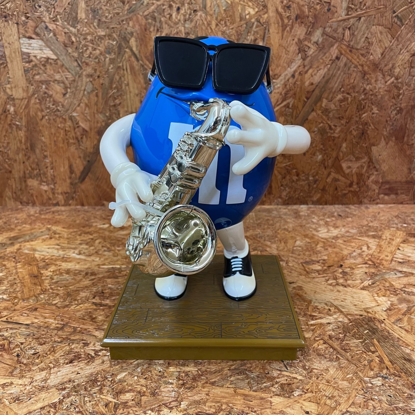 mu0026m's キャンディディスペンサー  エムアンドエムズ ブルー アメリカン雑貨 サックス Jazz USA キャラクター フィギュア ヴィンテージ ビンテージ VINTAGE