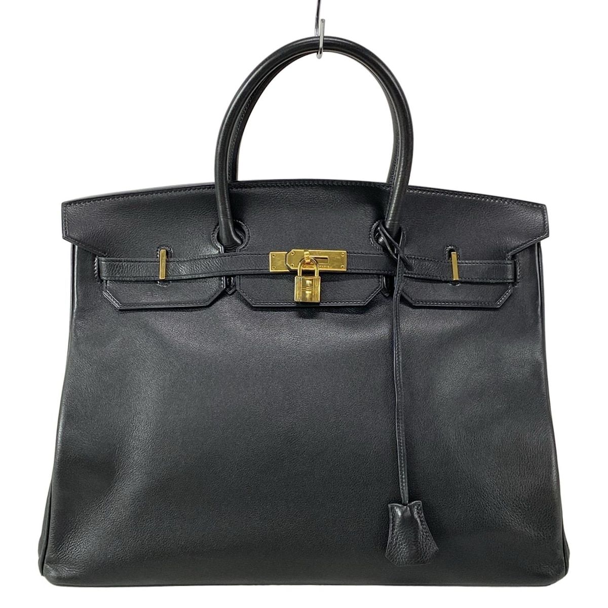 HERMES(エルメス) ハンドバッグ バーキン40 黒 初期型金具