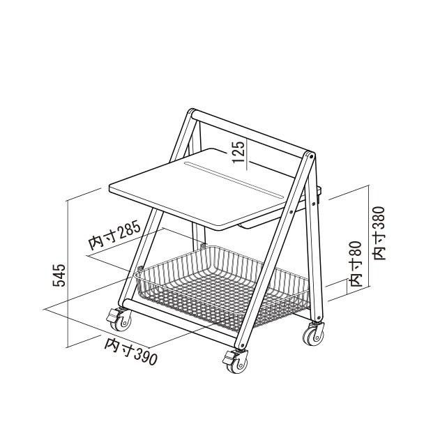 アメカジスタイル 弘益 KOEKI MASH リヴ テーブルワゴン ホワイト LIVTW1WH