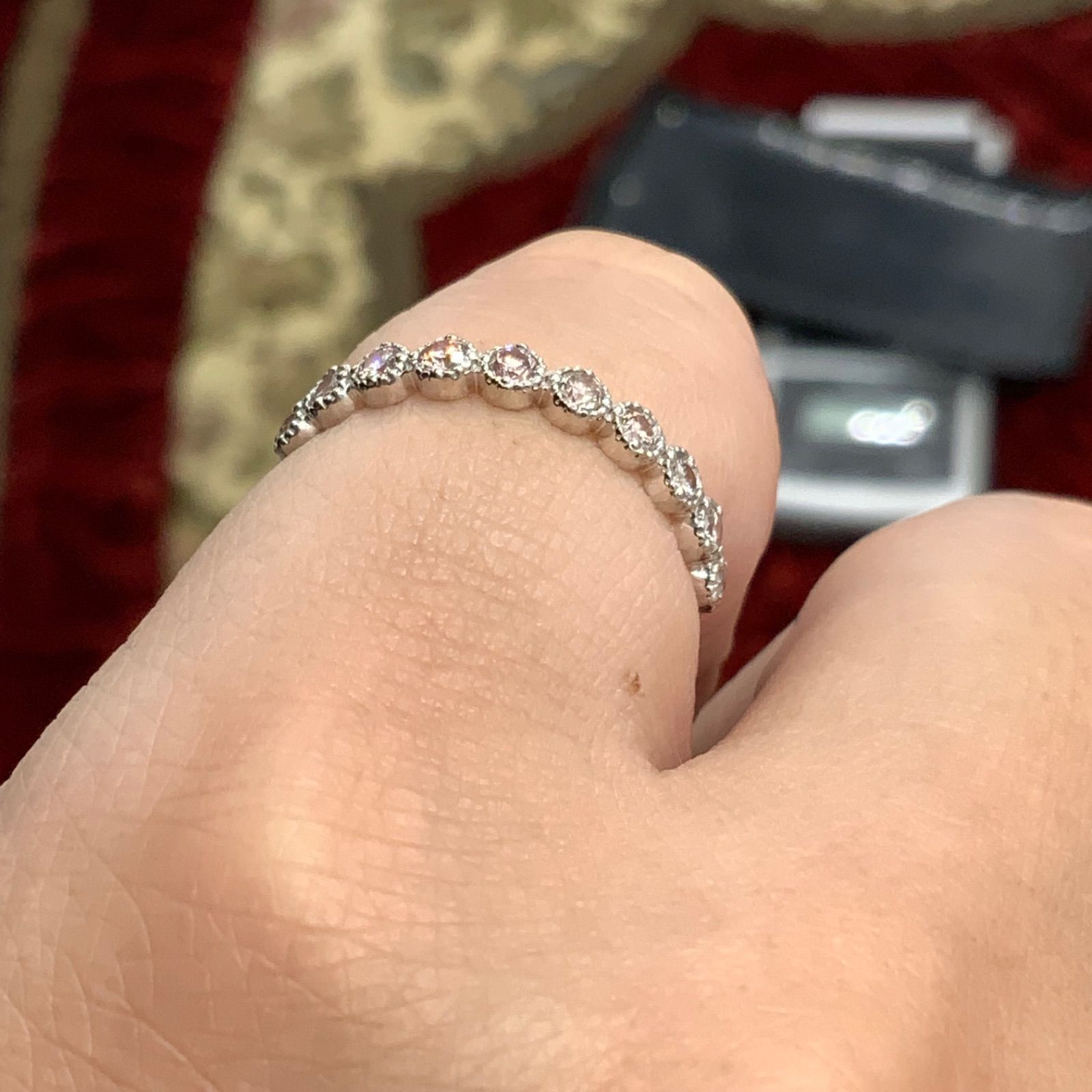 ◆売り切り最終価格◆ 新品未使用 PT900 天然ダイヤモンド ハーフエタニティ ◇売り切り最終価格◇ 新品未使用 PT900 天然ダイヤモンド ハーフ