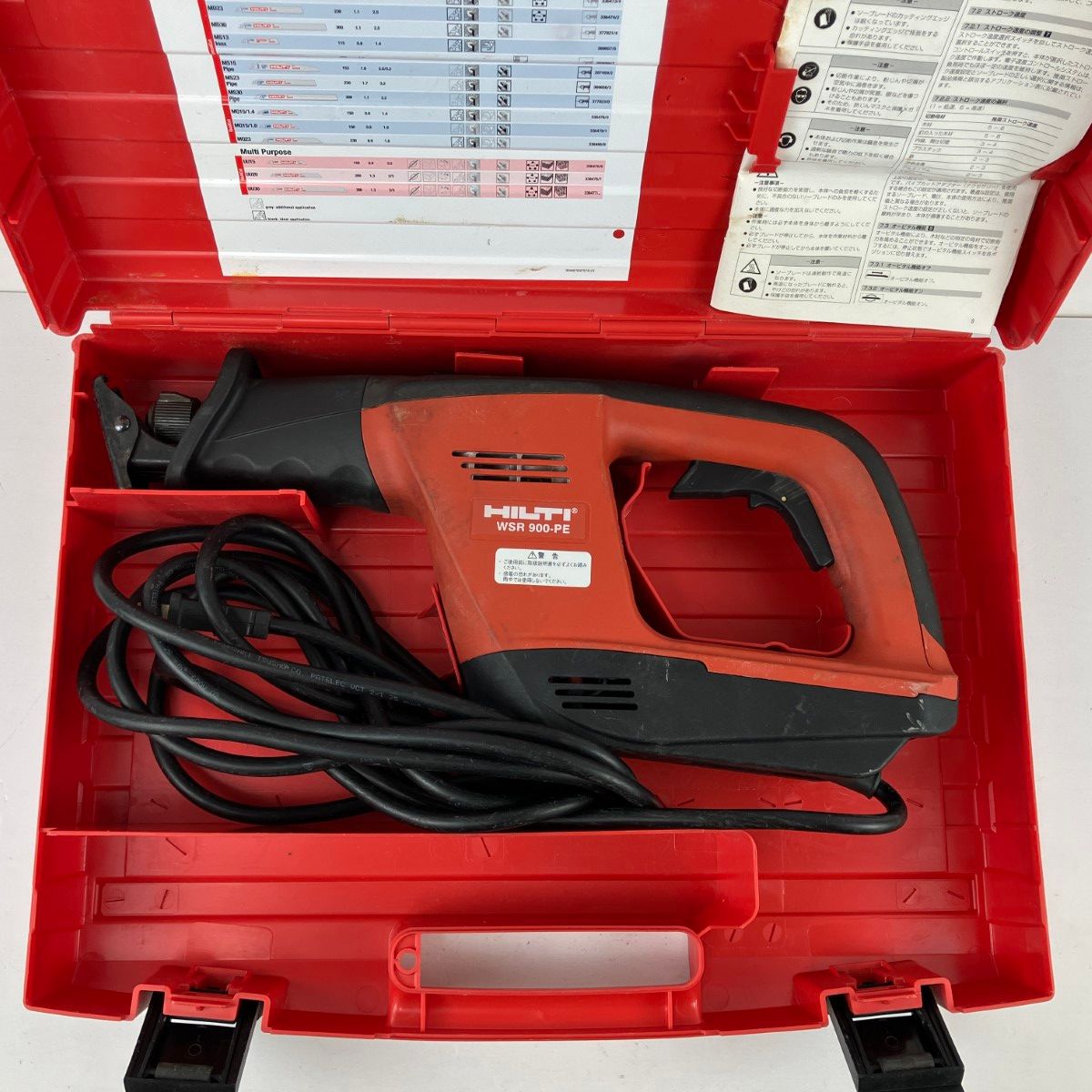 ЗЗHilti ヒルティ 100v レシプロソー ケース付 WSR 900-PE レッド