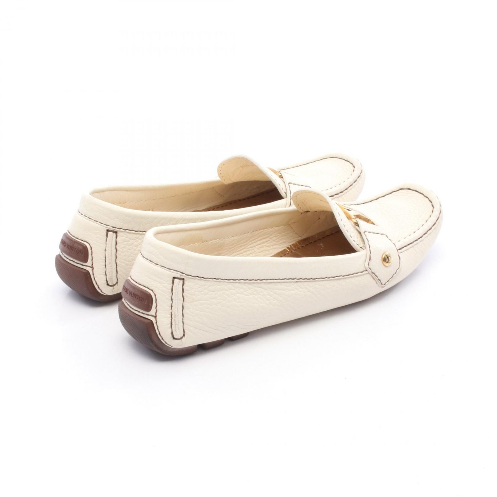 ルイ ヴィトン LOUIS VUITTON カジュアルシューズ レザー ローファー レディース Used B