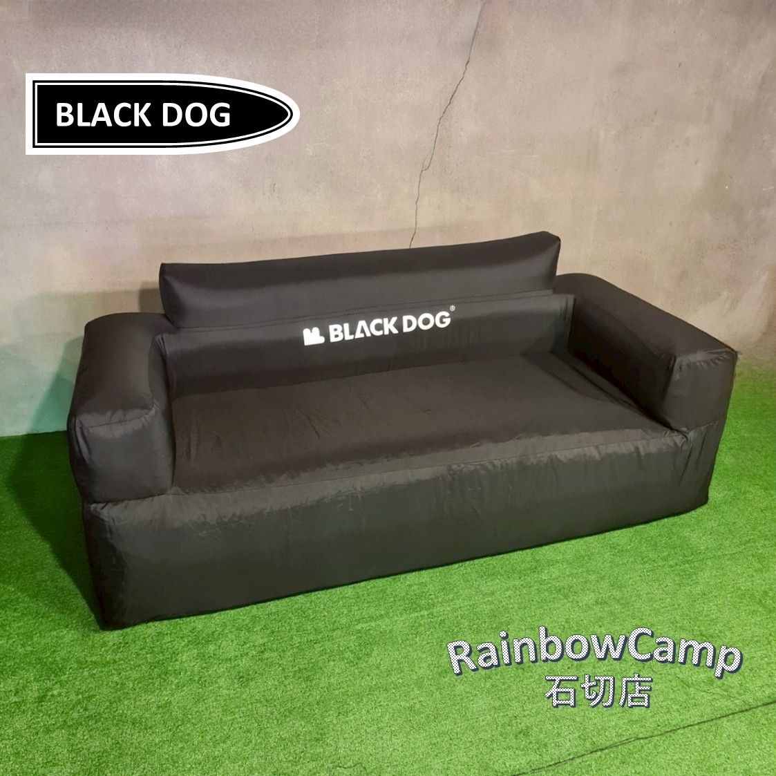 Naturehike ネイチャーハイク blackdog エアーソファー コンパクトポンプ内蔵 2人用 耐荷重 300㎏