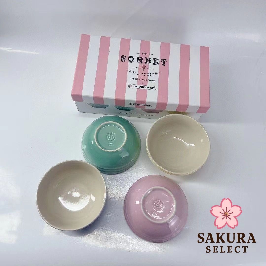 ルクルーゼ    フルール 新品未使用 4個セット 値下げ 楽天市場】LE CREUSET ル・クルーゼ オーバル・サービング