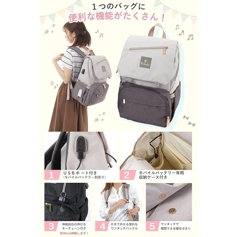 Ponbaby マザーズリュック 大容量 16のポケット マザーズバッグ リュック 軽量 USBポート付き 出産祝い プレゼント オールネイビーブルー WWW_GEBZETESISAT_COM_TR