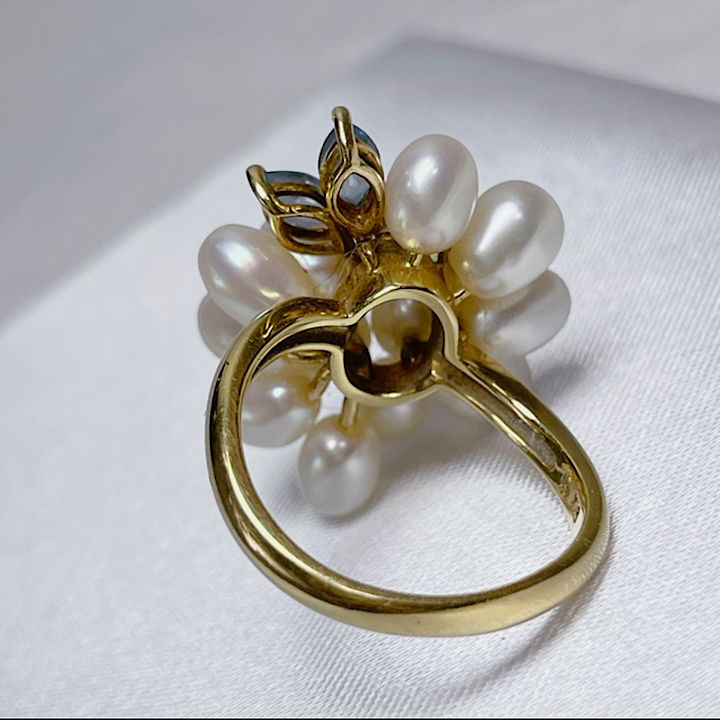 K18タサキ TASAKI パール リング D0.02ct - メルカリ