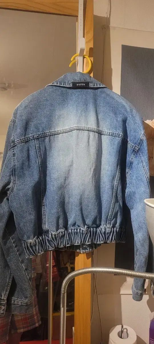 システムルーズフィット クロップドデニムジャケット