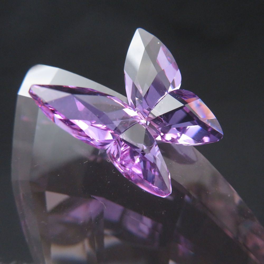 スワロフスキー バタフライ 蝶 置物ピンク SWAROVSKI（スワロフスキー） バタフライ (1183941) オブジェ 蝶 置物