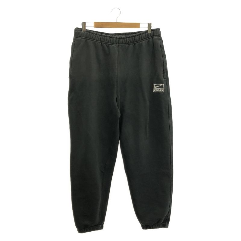 【中古】NIKE × STUUSY スウェットパンツ M ブラック ナイキ ステューシー[10]
