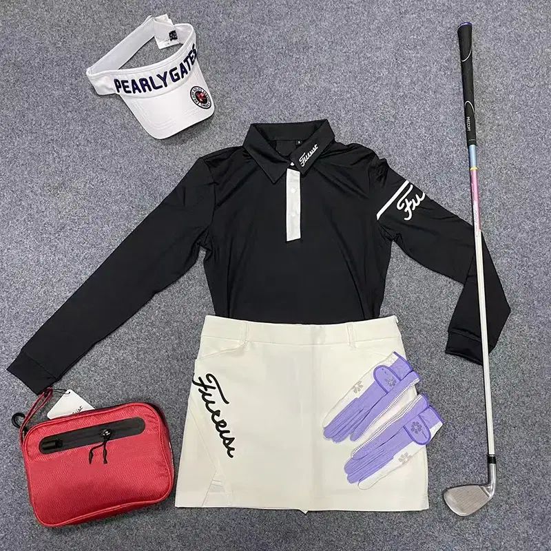Titleist タイトリスト レディースゴルフウェア 長袖 Tシャツ ＋ スカート セット