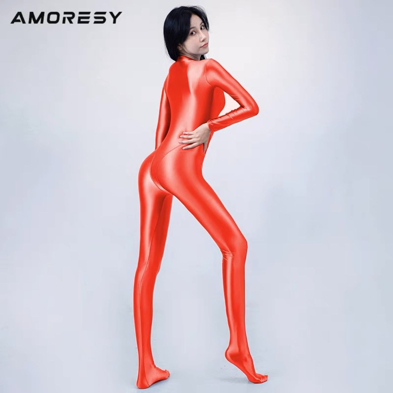 【Saita】Amoresy光沢ユニタード 全身タイツ　レオタード 水着 即日発送】光沢Amoresy ユニタード 全身タイツ レオタード