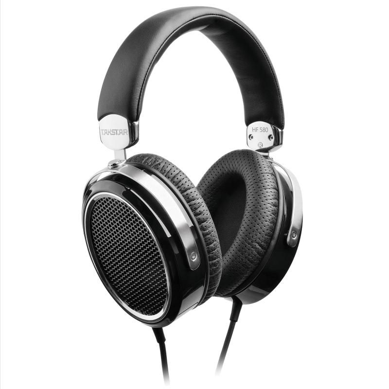 Takstar フラットダイアフラム ヘッドフォン HF580 日本付き フラッグシップモデル 音楽鑑賞はもちろん 動画 ゲーム にも ブラック