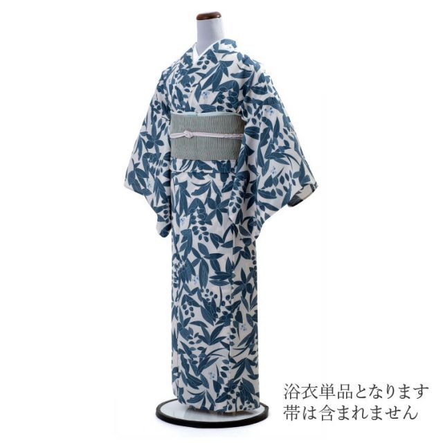 新品　浴衣単品　きもの道楽　紫陽花　花柄　百華　鳥　セオアルファ　小紋　単衣 洗える 夏 着物 月華美人 Lサイズ 紫 花 プレタ セオアルファ