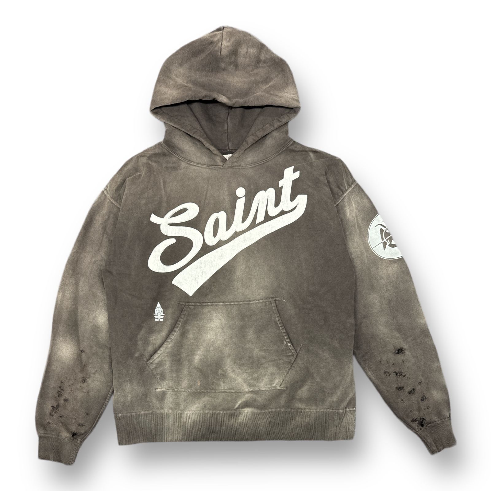 SAINT MICHAEL 21AW HOODIE FOCUS SM-A21-0000-037 フォーカス ダメージ加工 スウェット フーディ パーカー  セントマイケル XL 62763A - メルカリ