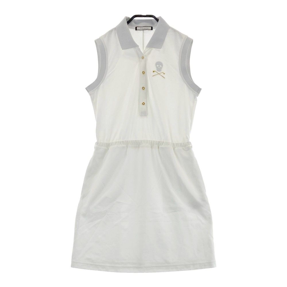 MARK&LONA ホワイト ポロワンピース JUNOAH｜Louere ロゴ刺繍ミニポロワンピース | Rakuten Fashion