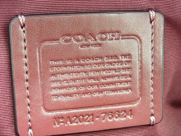 COACHの■新品■未使用■ COACH コーチ 76624 レザー リュックサック バックパック レディース コーラルピンク系 AQ6941