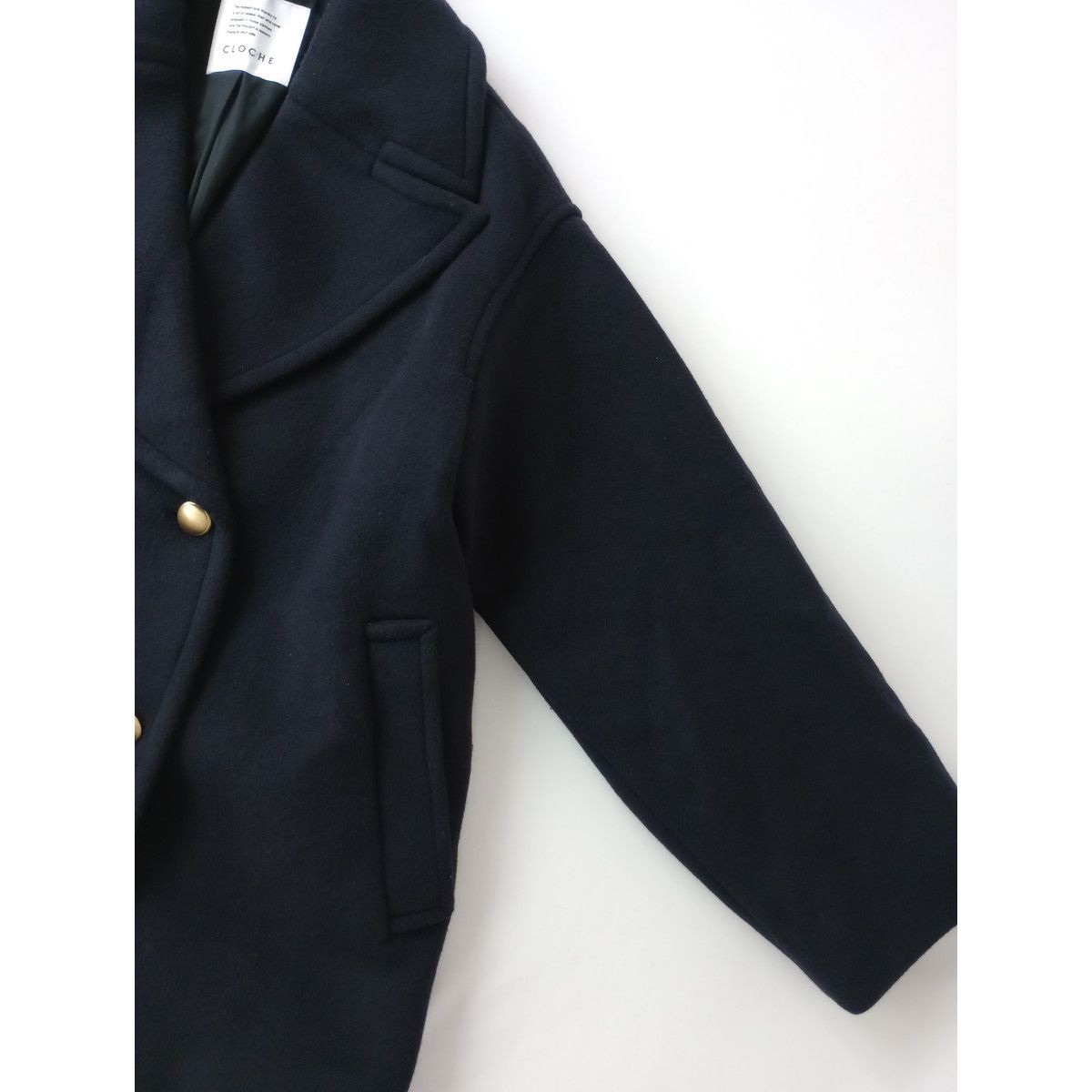 大学生 割引 24AW 定価47300円 P カシミアタッチ クロッシェ CLOCHE ジャケット・アウター