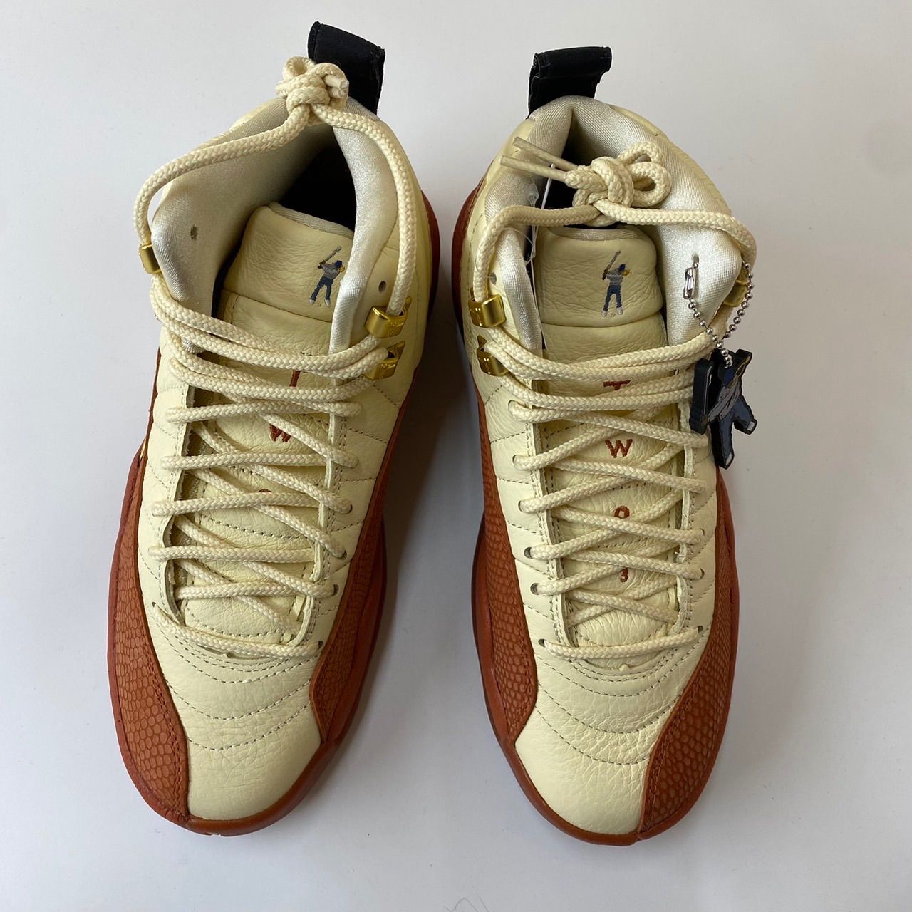 NIKE EASTSIDE GOLF X AIR JORDAN 12 'MUSLIN/BLACK BURNT