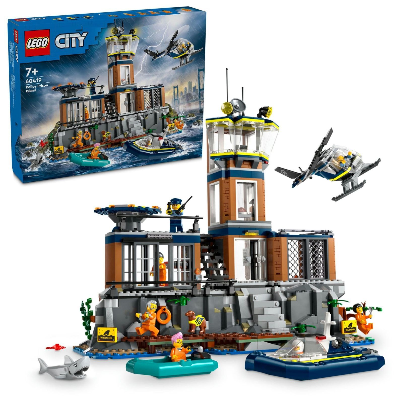 レゴ LEGO シティ シティポリス<プリズンアイランド> おもちゃ 玩具 誕生日 プレゼント ブロック 男の子 女の子 子供 7歳 8歳 9歳 小学生 パトカー 警察 乗り物 車 ミニカー 60419