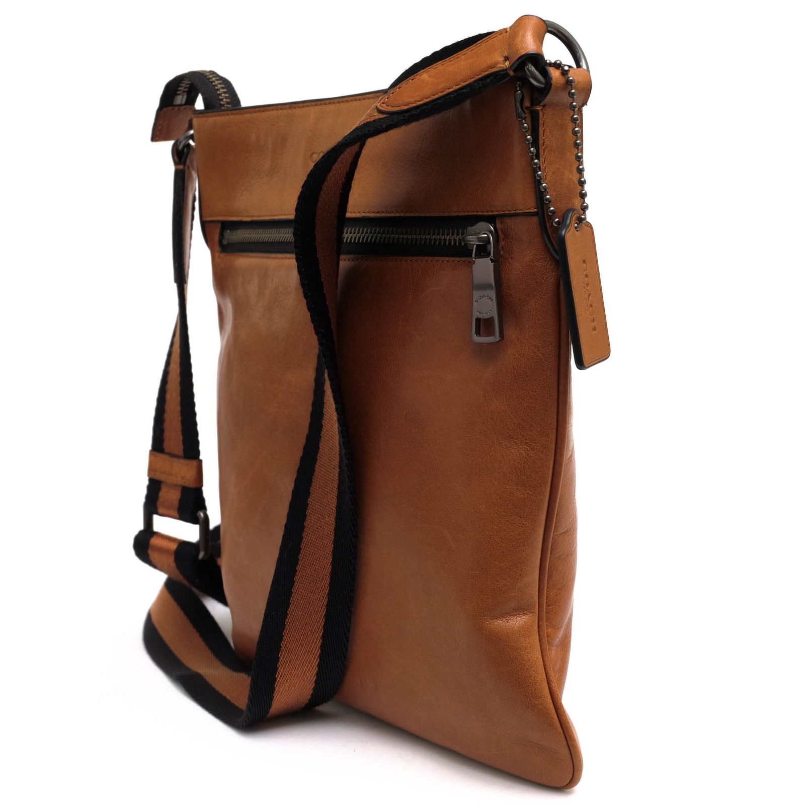 ✨最終お値下げ✨極美品　コーチメンズダークブラウン レザー バッグ 極美品】コーチ ボストンバッグ 2way レザー 大容量 メンズ ワインレッド