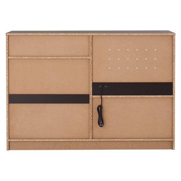 キッチンカウンター 約幅118×奥行40×高さ82cm ダークブラウン 組立品 代引不可