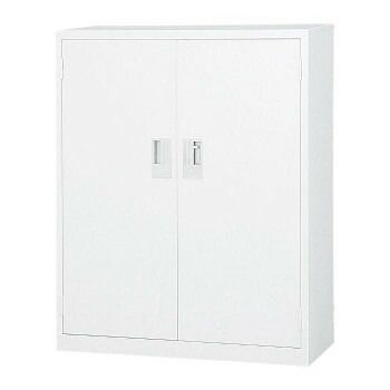 豊國工業 34型両開き A4下置き書庫 A4-34H CN-85色 ホワイトグレー