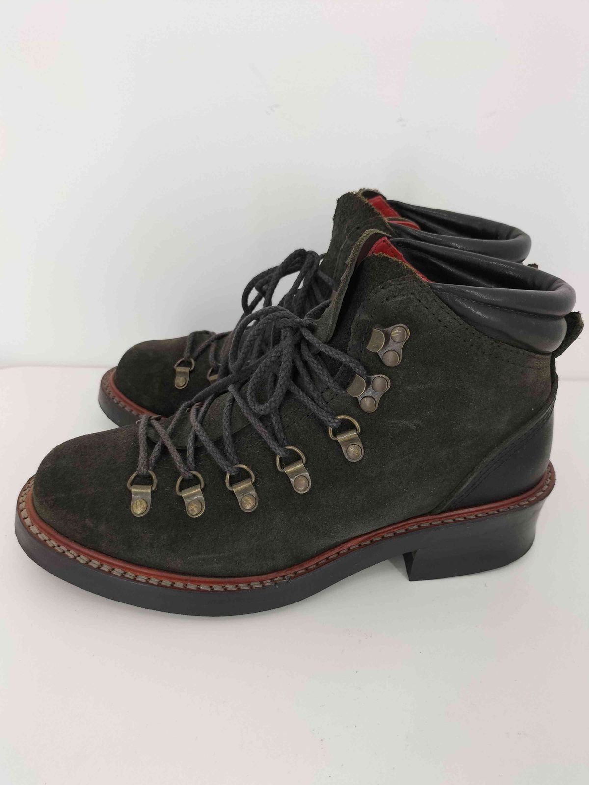ユーズドフルギ USED古着 スエード レースアップ マウンテンブーツ