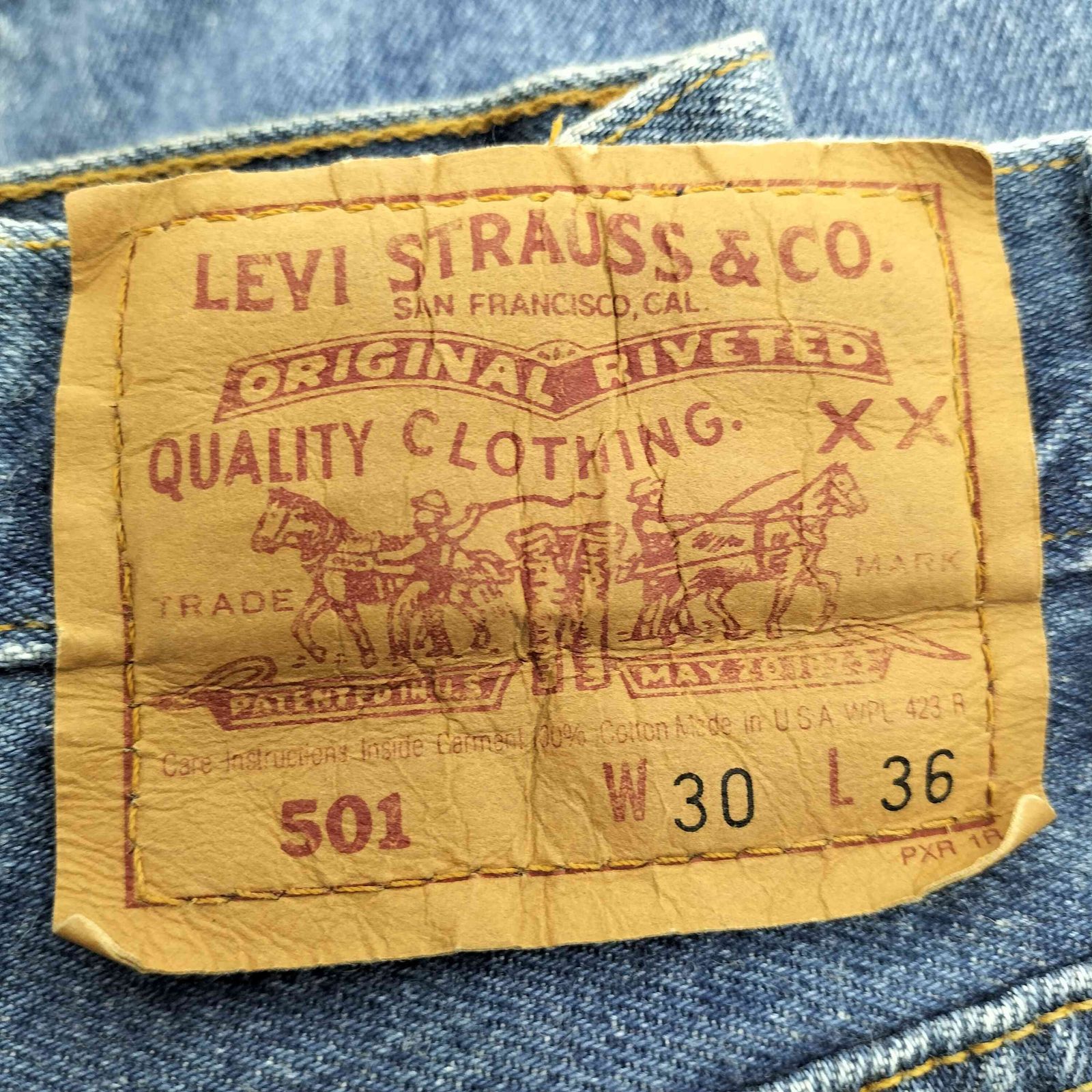 Levi's 501 デニム ジーンズ アメリカ製 USA 90s 653刻印 USA製 90s Levi's 501 ビンテージ デニム 29×32 刻印653 90年代