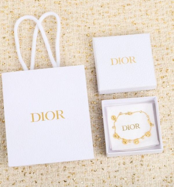 ディオール Clair D ブレスレット パール クリスタル ゴールド