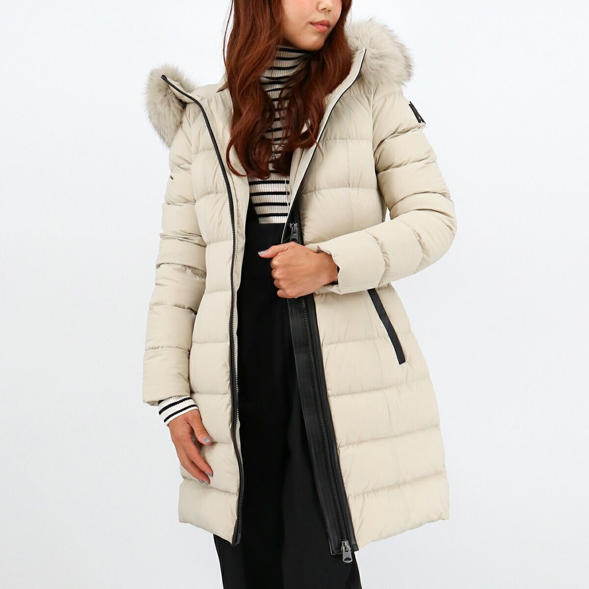 23区】美品♡マルチウェイ モッズダウンコート カーキ リアルファー 40