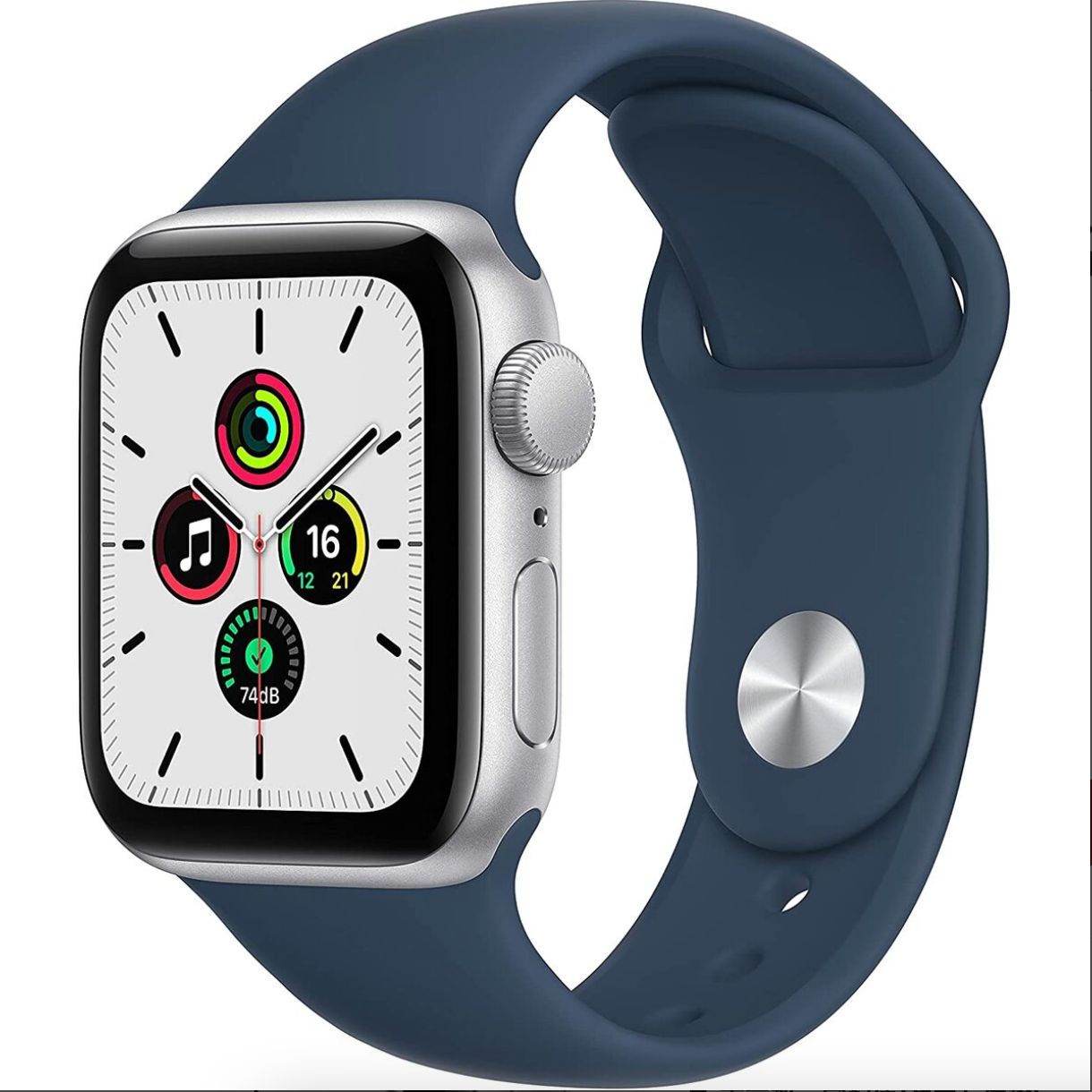 Apple Watch SE(GPSモデル)- 40mmシルバーアルミニウムケースとアビス ...