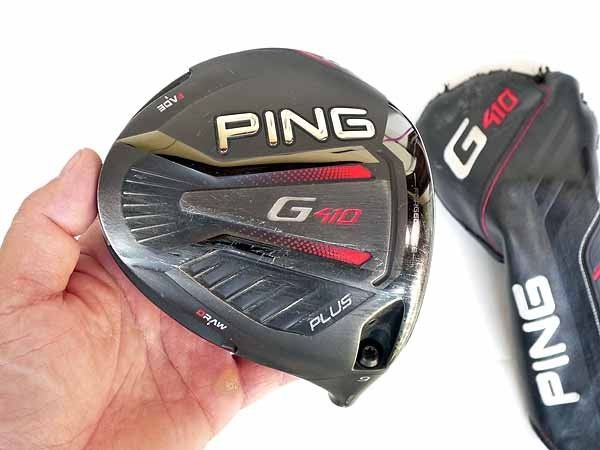 ピン PING G410 PLUS ９度　ヘッドのみ　カバー レンチ無し PING G410 PLUS ドライバー 9 0° ヘッドカバー付き ヘッドのみ