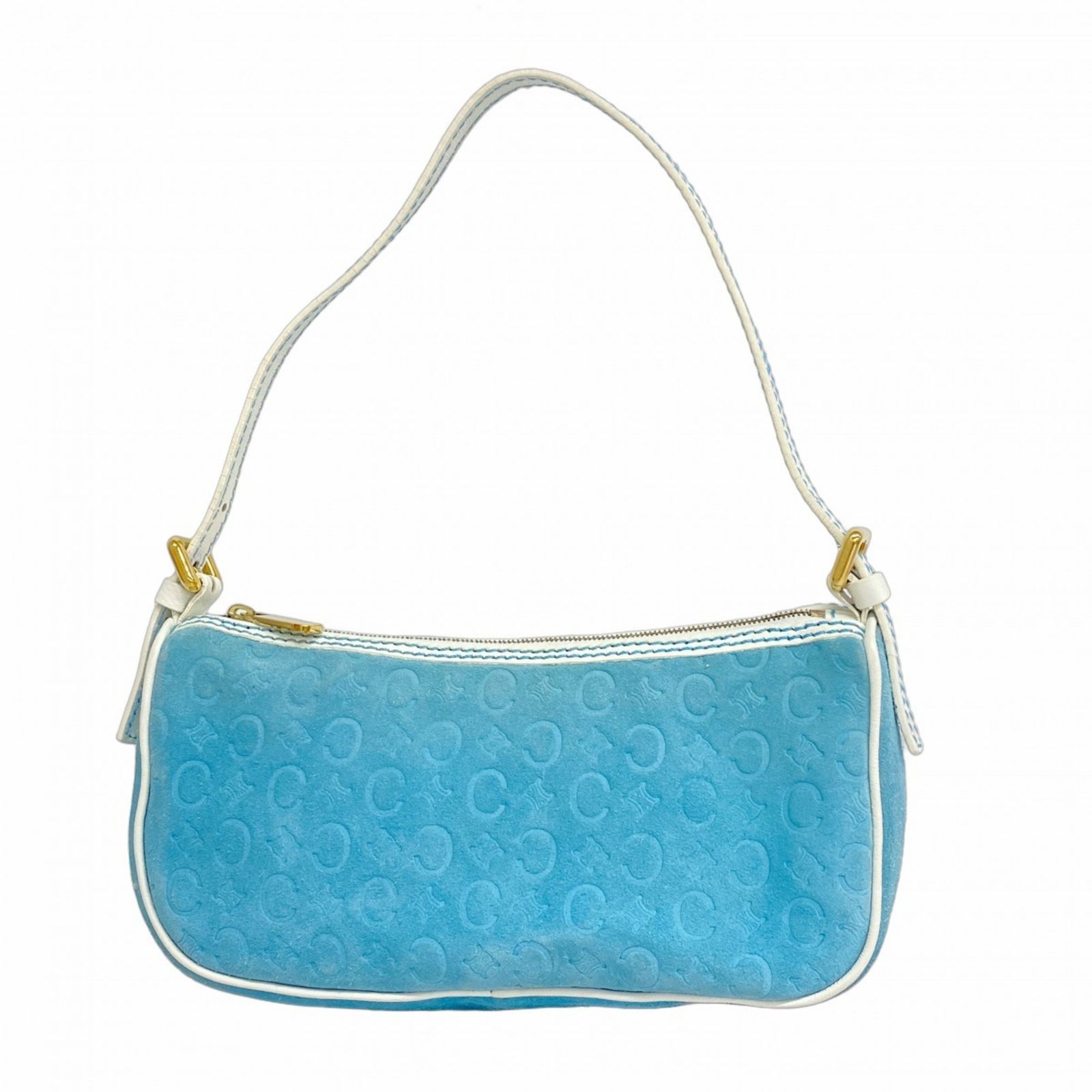 セリーヌ ハンドバッグ ポーチ ホース Cマカダム スウェード FR507 セリーヌ ハンドバッグ ポーチ ホース Cマカダム スウェード