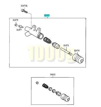 トヨタ純正 TOYOTA 超 品 MR-S クラッチ レリーズ シリンダー ZZW30 1999 10-2000 4 MRS FFCRYSTALESIA_COM