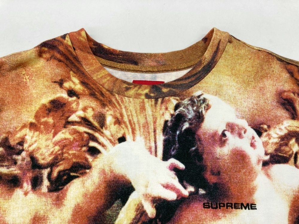 シュプリーム SUPREME 19SS Putti Tee プッチ 半袖 カットソー プリント ロゴ 刺繍 BROWN ブラウン系  Tシャツ 総柄 マルチカラー Mサイズ 104MT-476