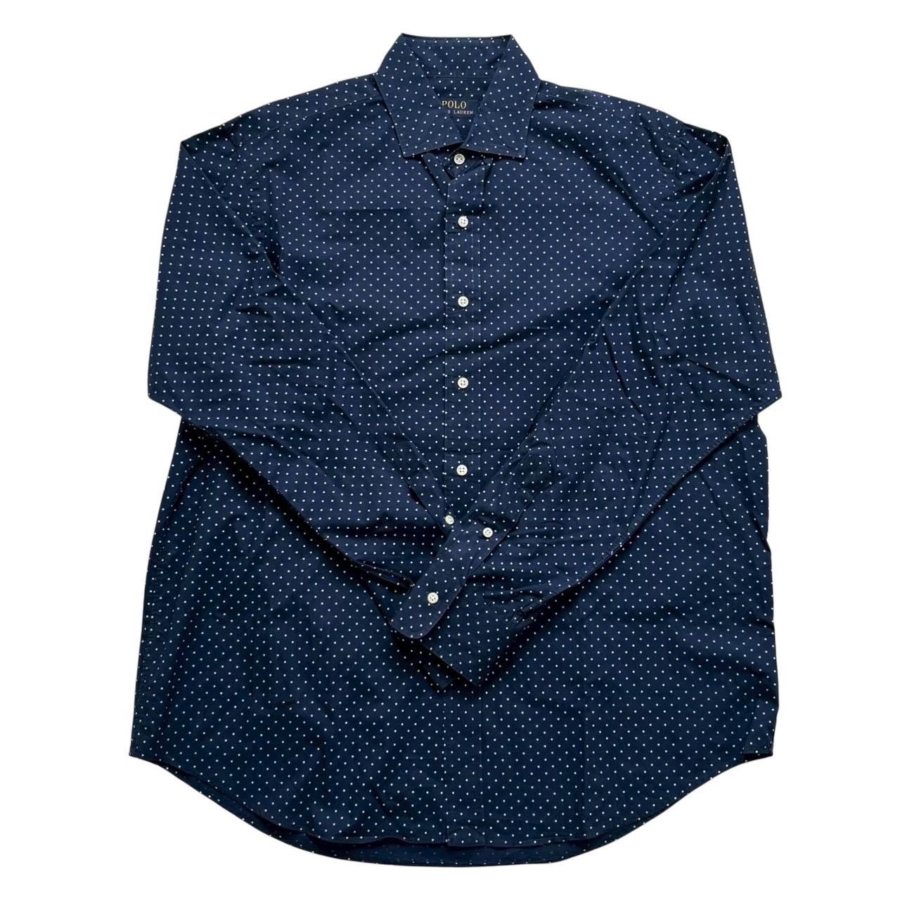 Ralph Lauren ラルフローレン ドットワイシャツ 紺 水玉 シャツ