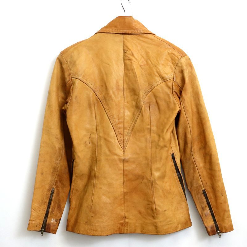 70s vintage ディアスキン プルオーバー レザージャケット