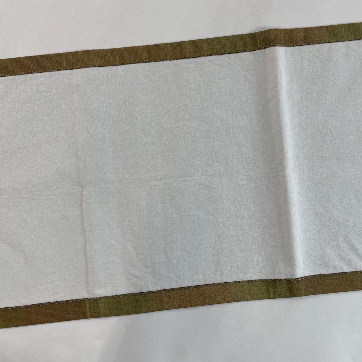 『逸品』紬地の開き名古屋帯　美品 開き名古屋帯 美品 優品 紬地 草花 ぼかし柄 縮緬 朱色 正絹 【中古