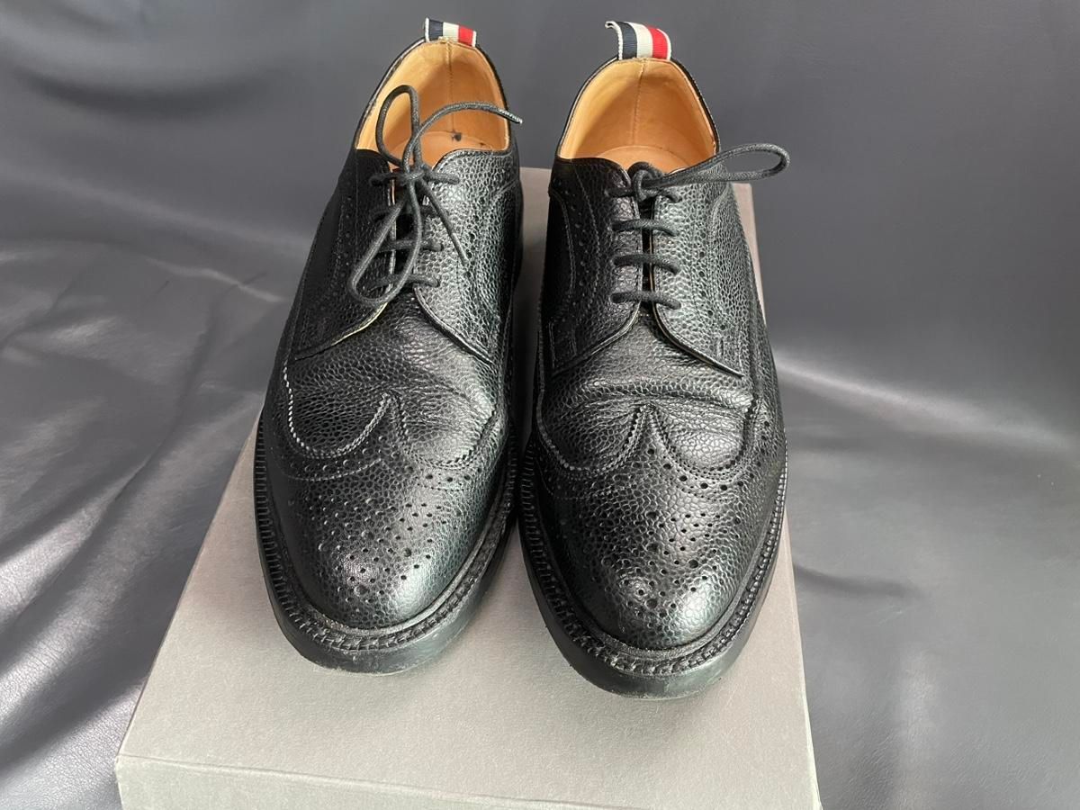 トムブラウン ウイングチップレザーシューズ メンズ 10 THOM BROWNE