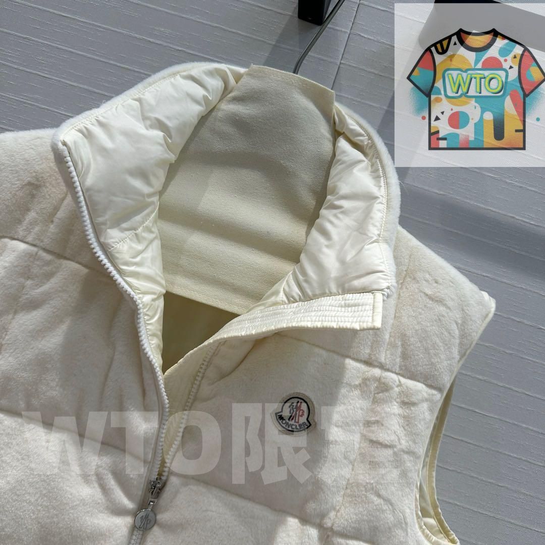 MONCLER ホワイト ダウンベスト 関税込 Moncler ARQUES DOWN GILET Vest J20931A0000489AL5033