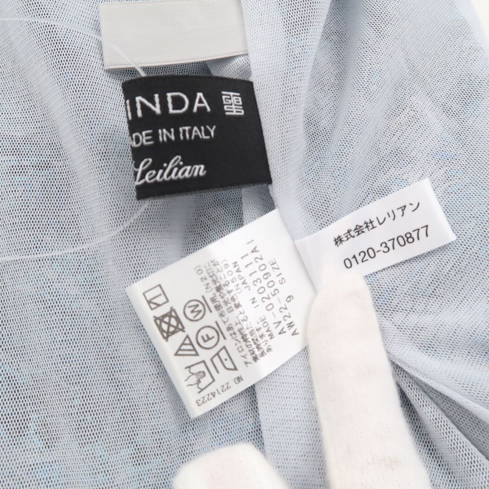 美品 Leilian レリアン G.BINDA ブラウス 9号 ナイロン