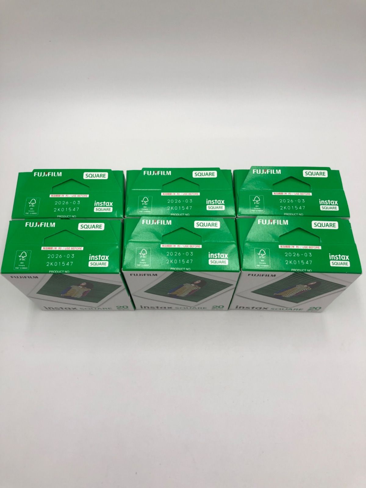 富士フィルム instax square フィルム 20枚入 6個 合計120枚 0925-101