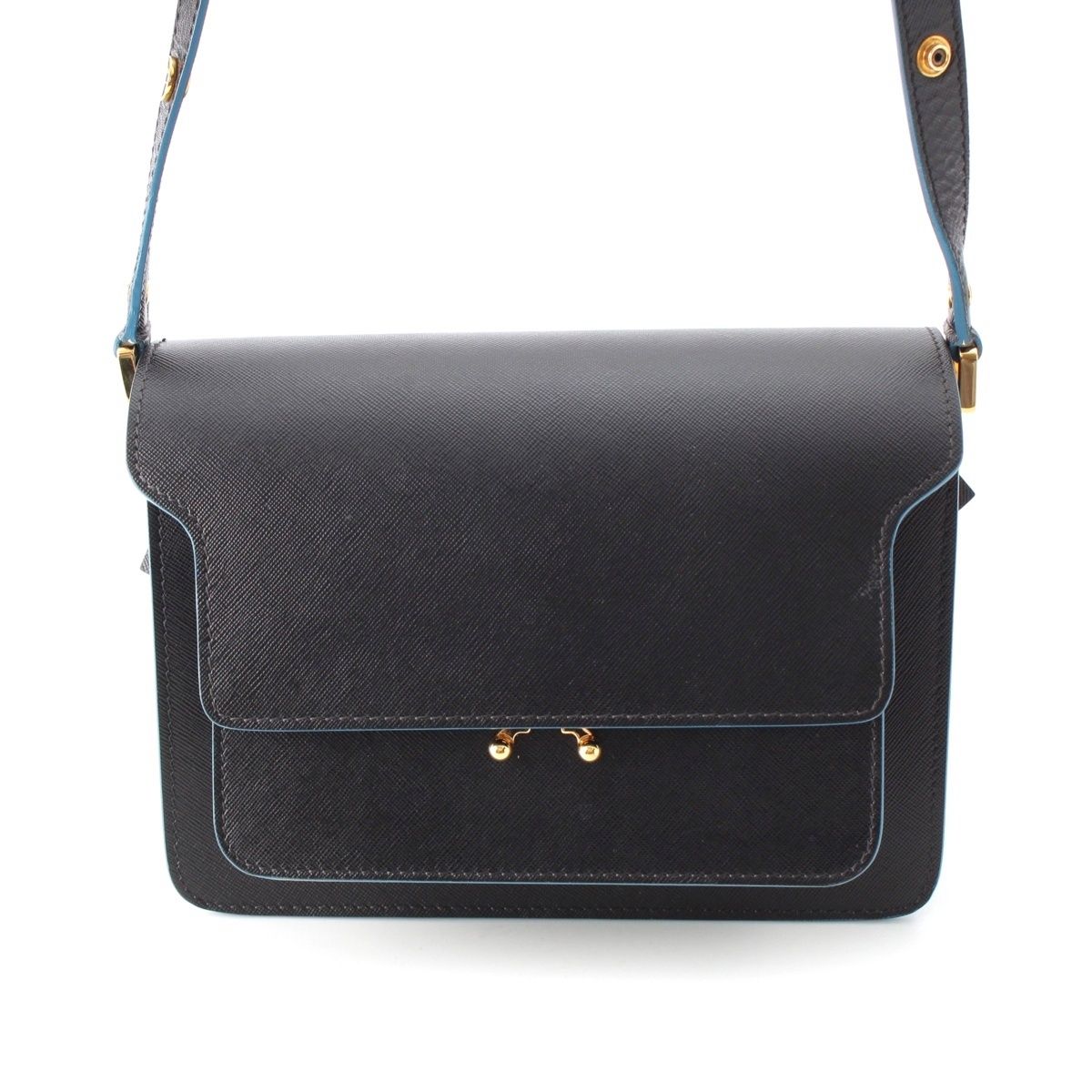 324 Maison Margiela ブラックレザー ハンドバッグ 2way 2wayの通販